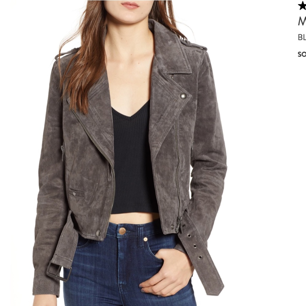 BLANKNYC Morning Suede Moto Jacket